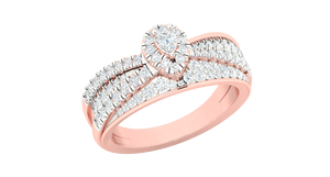 Bague solitaire certifié DEF en diamant, luminaire de conception à la mode, attrayant, nouveau design, lancanite sans couleurs, livraison à bas prix - Product Image 4