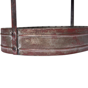 Plateau en métal Vintage 2 niveaux, pour conception de style rustique, bas prix, Vintage, plateau galvanisé avec poignée, nouvelle collection - Product Image 5