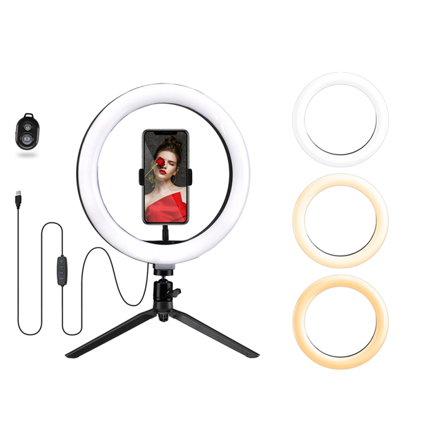 High Quality Wholesale Professional Selfie Ring Light Tripod Ring Light Led Photography