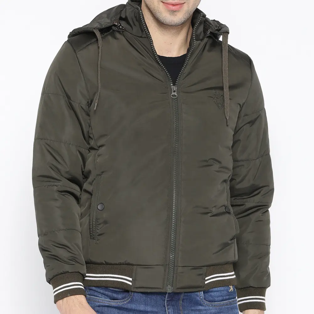 Nouvelle vente en gros d'usine Irfan Sports blouson d'aviateur imperméable pour hommes à prix réduit