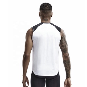 High Quality 100% Polyester Quick Dry Men's Gym Muscle Singlet Vest Customized Fitness Tank <b>Top</b> Stringer Vest - Product Image 2