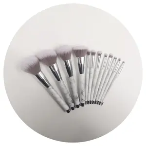 2024 Popular Marble Makeup Brush set 12PCS Beauty Cosmetics Brushes Makeup Kit big Powder Blush Contour Make up brush