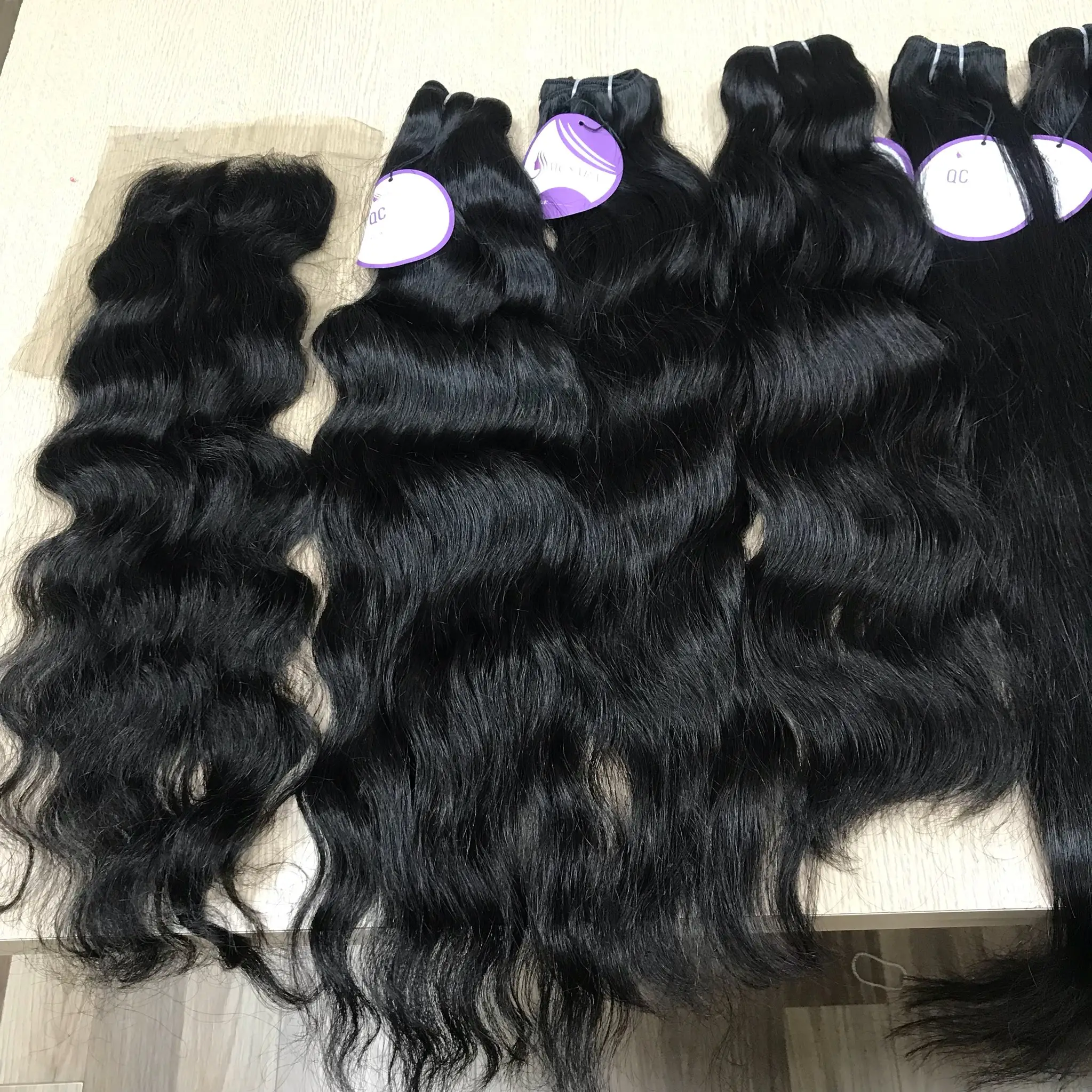 Hochwertige super doppelt gezogene Haar verlängerungen Maschinen schuss menschliches Haar 100% vietnam esisches Haar