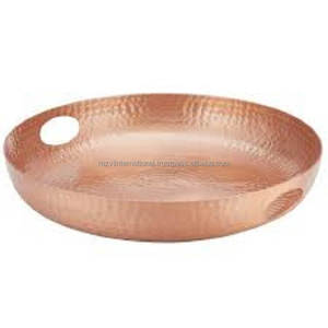 ถาดเสิร์ฟทองแดงทำจากทองเหลืองงานหัตถกรรมโบราณสไตล์โมเดิร์น - Product Image 5
