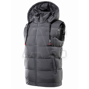 Chaleco urbano de color liso para hombre, ropa informal personalizada - Product Image 6