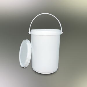 Seau en plastique PE personnalisé de 5 L en gros, emballage cylindrique scellé pour peinture et produits chimiques, fûts, seaux et barils - Product Image 1