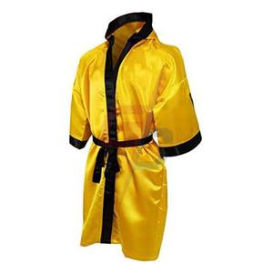 Robe de boxe professionnelle longue avec capuche Design en cuir personnalisable à prix économique pour GC PK - Product Image 3