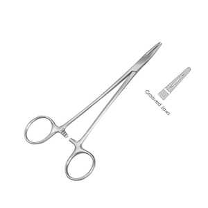Offre Spéciale 15.0 cm Crile-Wood Porte-aiguille Pince en acier inoxydable avec mâchoires rainurées Pince de maintien d'aiguille manuelle - Product Image 1