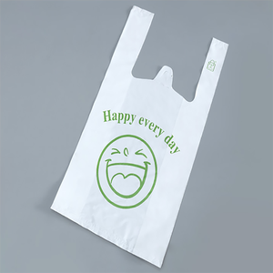 LDPE sac pour produits alimentaires T-shirt sac d'emballage utilisé dans les supermarchés - Product Image 4