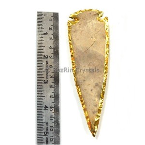 ราคาที่ดีที่สุด Electroplated 5นิ้ว Agate Arrowheads - Product Image 1