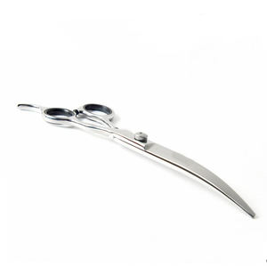 Tijeras profesionales curvadas para aseo de mascotas, de acero inoxidable, gran oferta - Product Image 4