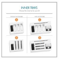 KIT de stratification pour sourcils, étiquettes privées, fermeture magnétique, bouteilles transparentes sans air de 10ml avec flacon de gel de liaison noir, fabriqué en italie