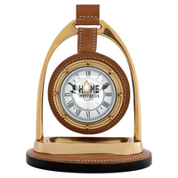 Jam Dinding Quartz Desain Menawan Buatan Tangan Kayu Mewah dengan Alas Kayu Logam Unik untuk Pajangan Meja Harga Terjangkau Radio LUMINOVA