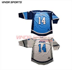 Camiseta de hockey para hombre camuflaje personalizada al por mayor en blanco XXL Western XXXL OEM personalizado XXS Logo camisetas para jugadores de hockey sobre hielo - Product Image 1