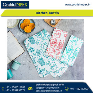 Serviette de cuisine en coton biologique de qualité supérieure, best-seller en gros, Orchid Impex, provenant du Tamil Nadu, coton biologique, séchage rapide, haute absorption - Product Image 6