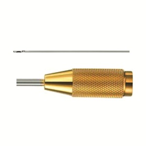 Cannules de succion pour lèvres professionnelles, un long trou central sur le côté supérieur/deux trous de latéraux en dessous de 4mm, longueur 30cm, raccord fileté doré - Product Image 3