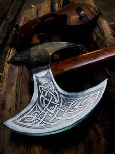 Outdoor Multi-Functional High Carbon Steel Double Blade <b>Axe</b> Best <b>Camping</b> Survival Tactical Hatchet with Nylon Handle for Cutting - Product Image 6