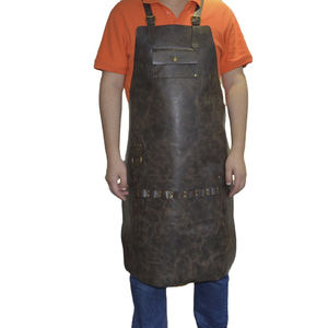 Delantal de trabajo de cuero genuino, utensilio de alta resistencia, para Chef, carnicero, carpintero, parrilla de lujo - Product Image 1