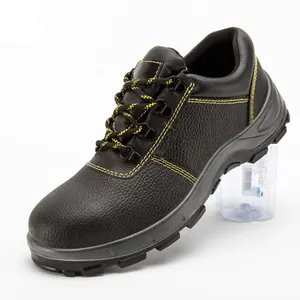 Mew-botas de seguridad para construcción con punta de acero para hombre y mujer, zapatos de trabajo personalizados, de cuero pu, industrial