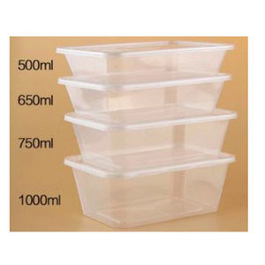 Conteneur en plastique PP rectangulaire Tien Duc de 550 ml, 650 ml, 750 ml, 1000 ml avec couvercle, boîte de rangement alimentaire jetable - Product Image 2