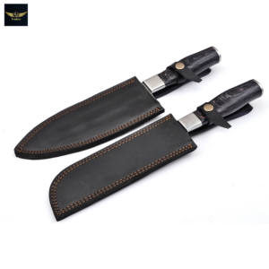 Xyj couteaux de cuisine en acier inoxydable, lame de cuisine avec manche en bois, conception Logo personnalisé - Product Image 3