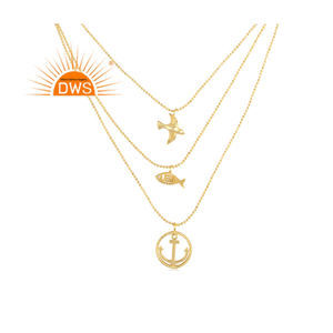 สร้อยคอจี้เงินแท้ชุบทองประดับเพชร CZ ธรรมชาติ ดีไซน์ทันสมัยปี 2026 สำหรับผู้หญิง จากผู้ผลิตเครื่องประดับ - Product Image 1