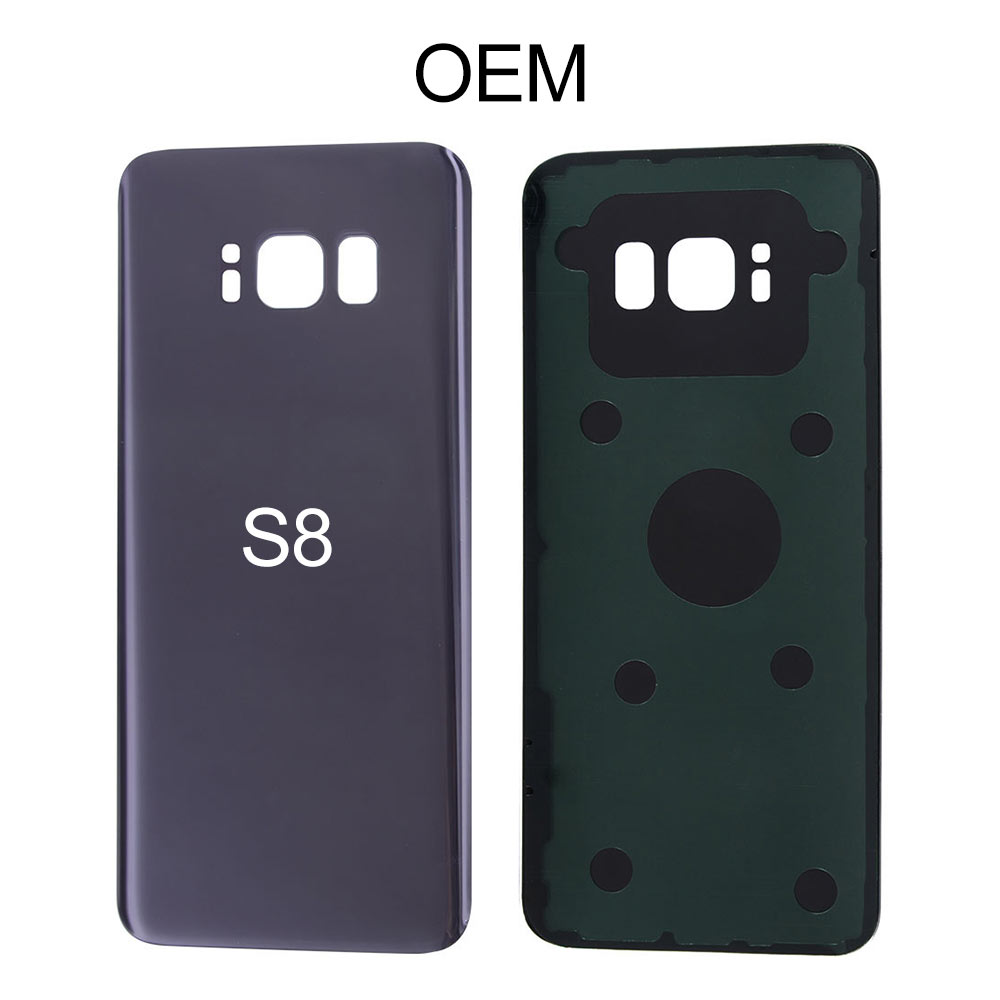 Лидер продаж, Задняя стеклянная крышка для мобильного телефона Samsung S8, оптовая продажа, заводская цена, задняя крышка с наклейкой, замена панели
