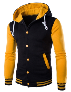 Classique Baseball Hoodies Hommes Printemps Chaud Patchwork Polaire Sweat-Shirts de haute qualité - Product Image 5