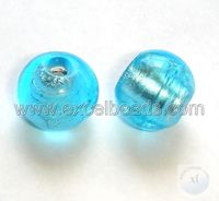Perles en verre soufflé de couleurs mélangées DIY du fabricant, avec feuille d'argent, fantaisie, de haute qualité, trou de 2 mm pour la fabrication de bijoux