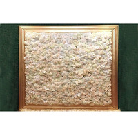 Mur de fond floral pour scène de mariage, décoration personnalisable en fibre de verre, taille et couleur au choix, style moderne, OEM disponible