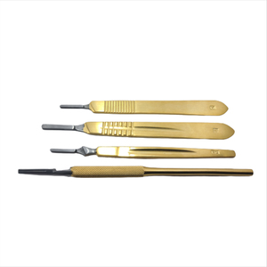 Poignée de Scalpel de haute qualité, ensemble de 4 instruments chirurgicaux en or - Product Image 2