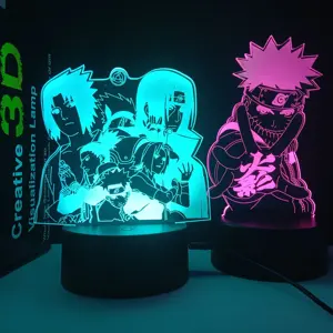 Contact For More Designs 3D Lamp Pokemon Team 7 Anime 3D Lamp Japanese Anime Characters Design Team 7 3D Lamp