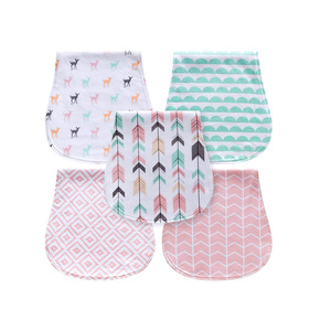 100% tissu de burp de mousseline de bambou avec différentes formes personnalisables 3 trois couches tissu de burp de gaze de mousseline avec marque privée - Product Image 1