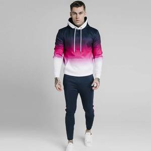 Vente en gros Survêtement en coton et polyester Pull à manches longues Survêtement imprimé personnalisé de grande taille pour adulte - Product Image 3