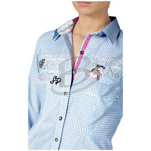 Chemise traditionnelle bavaroise pour homme, en coton à carreaux, manches longues, chemise d'Oktoberfest - Product Image 4