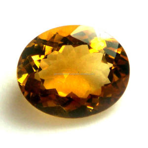 Piedra preciosa ovalada de citrino amarillo de 14x12MM, calidad de corte facetado, piedra preciosa suelta de gran tamaño calibrada, piedra citrina Natural certificada - Product Image 2