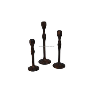 Bougeoirs Design arbre avec finition de couleur cuivre, prix de gros, support de bougies maison, Villa, dîner et mariage - Product Image 5