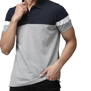 T-shirts polo de dernière couleur pour hommes Polo brodé personnalisé T-shirt polo 100% coton avec col et manchette motif imprimé décontracté - Product Image 5