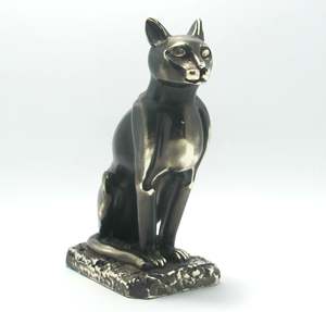 2023 fait à la main polyrésine chat Statue vietnamien Animal motif artisanat peinture artistique haute qualité résine décoration de la maison chaude - Product Image 3