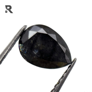 Paire de diamants en forme de poire de couleur noire naturelle 1.73 CT Rose Cut Good Cut for & IGI Certified - Product Image 5