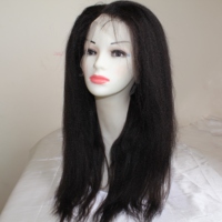 Rambut Manusia Vietnam Alami Lembut Tanpa Lem 360 untuk Wig HD Lace Straight Wave dengan Kemasan Khusus