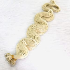 Extensiones de Cabello Humano Virgen 100% Natural de Vietnam, Grado Remy, Punta Nano, Ondas Rubias, Trama Doble a Máquina, 20-30 Pulgadas, Modelos Premium - Product Image 4