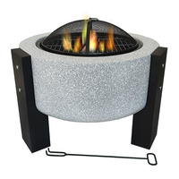 Cheminée de bois à charbon de bois résistant à la chaleur, foyer d'extérieur pour BBQ