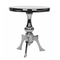 Mesa de centro de metal rectangular con tapa de cristal para sala de estar