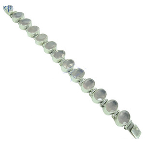 Indian Design Gemstone <b>Silver</b> <b>Bracelet</b> - Product Image 2