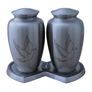 Urnas acompañantes grabadas a mano para cenizas de pareja, urna decorativa para cenizas conmemorativas funerarias, artesanías de diseño maravilloso - Product Image 5