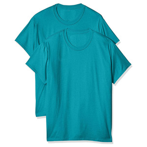 Alta calidad 210gsm algodón precio al por mayor logotipo personalizado cuello redondo ropa de verano liso Casual manga corta Hombre Camisetas 2024 - Product Image 1