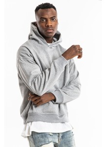 Wholesale Custom basics Hooded <b>sweatshirt</b> for <b>men's</b> 100% Cotton Oversized Boxy fit comfortable drop shoulder hip hop <b>man</b> hoodies - Product Image 2