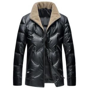 Chaqueta de Invierno para Hombre, Delgada, Impermeable, Cortavientos, Transpirable, de Poliéster, con Cuello Alto, Detalle de Nieve, Estilo Urbano - Product Image 1