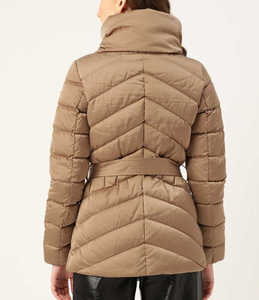 Vestes bouffantes légères pour femmes, meilleure qualité, marron, solide, doudoune à bretelles, attaches, offre spéciale - Product Image 3